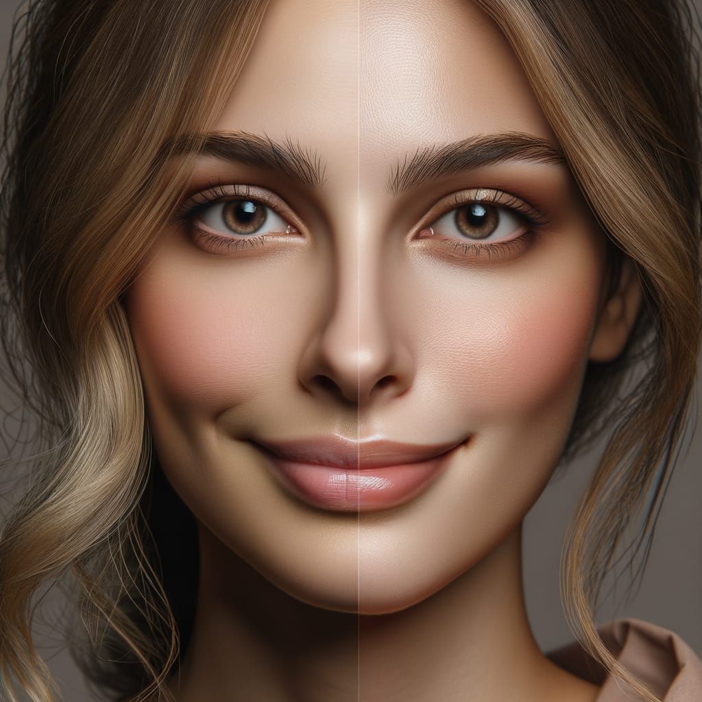 Expressive Portrait with Joy and Sorrow