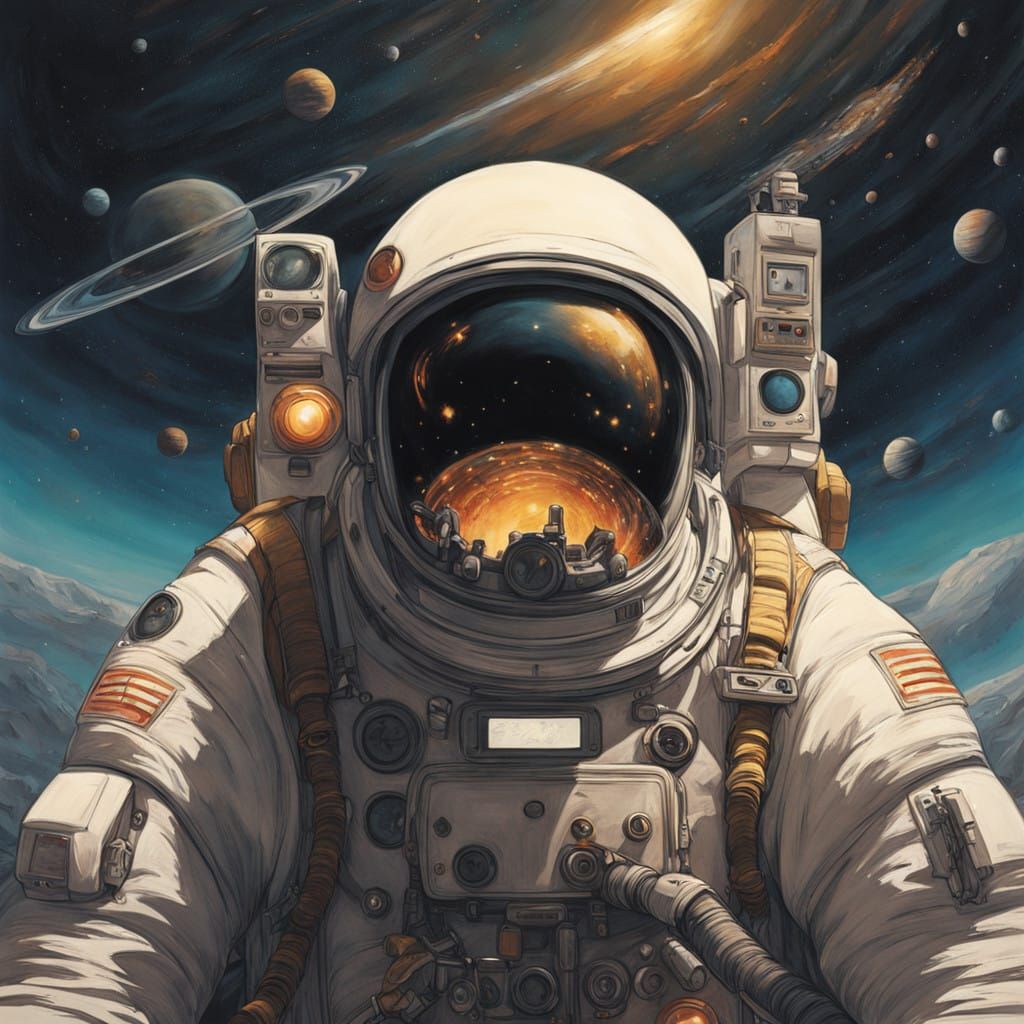 Cosmonaut in Dramatic Space Odyssey