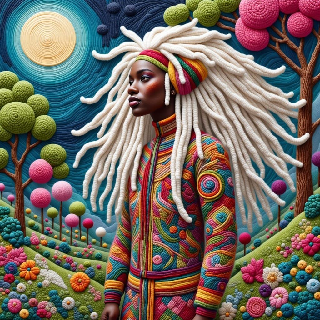 Multiracial Tribal medicine woman