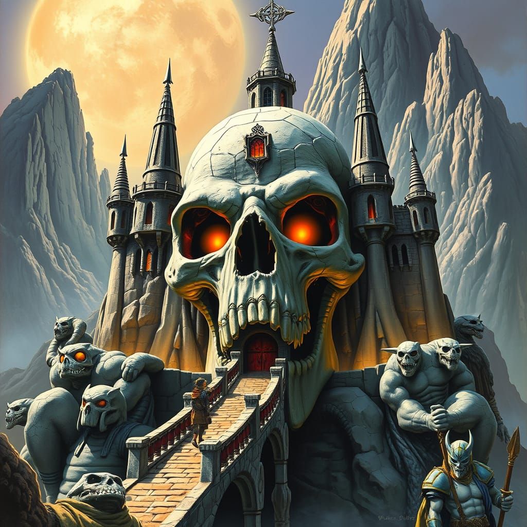Masters of the Universe Castle Grayskull in Fantasy Style