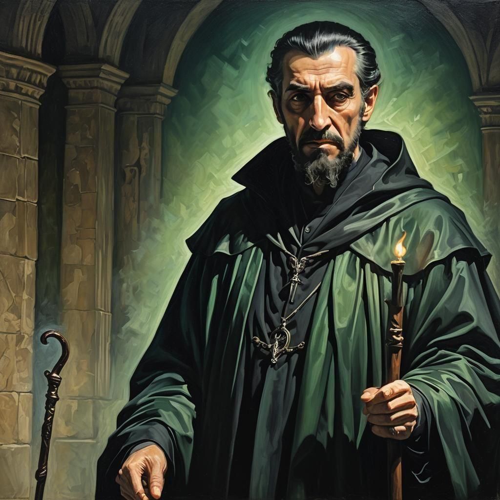 Dark Fantasy Portrait of a Patrician with Cane