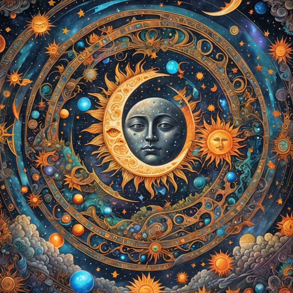 Holographic Cosmic Illustration: Moon Larger Than Sun