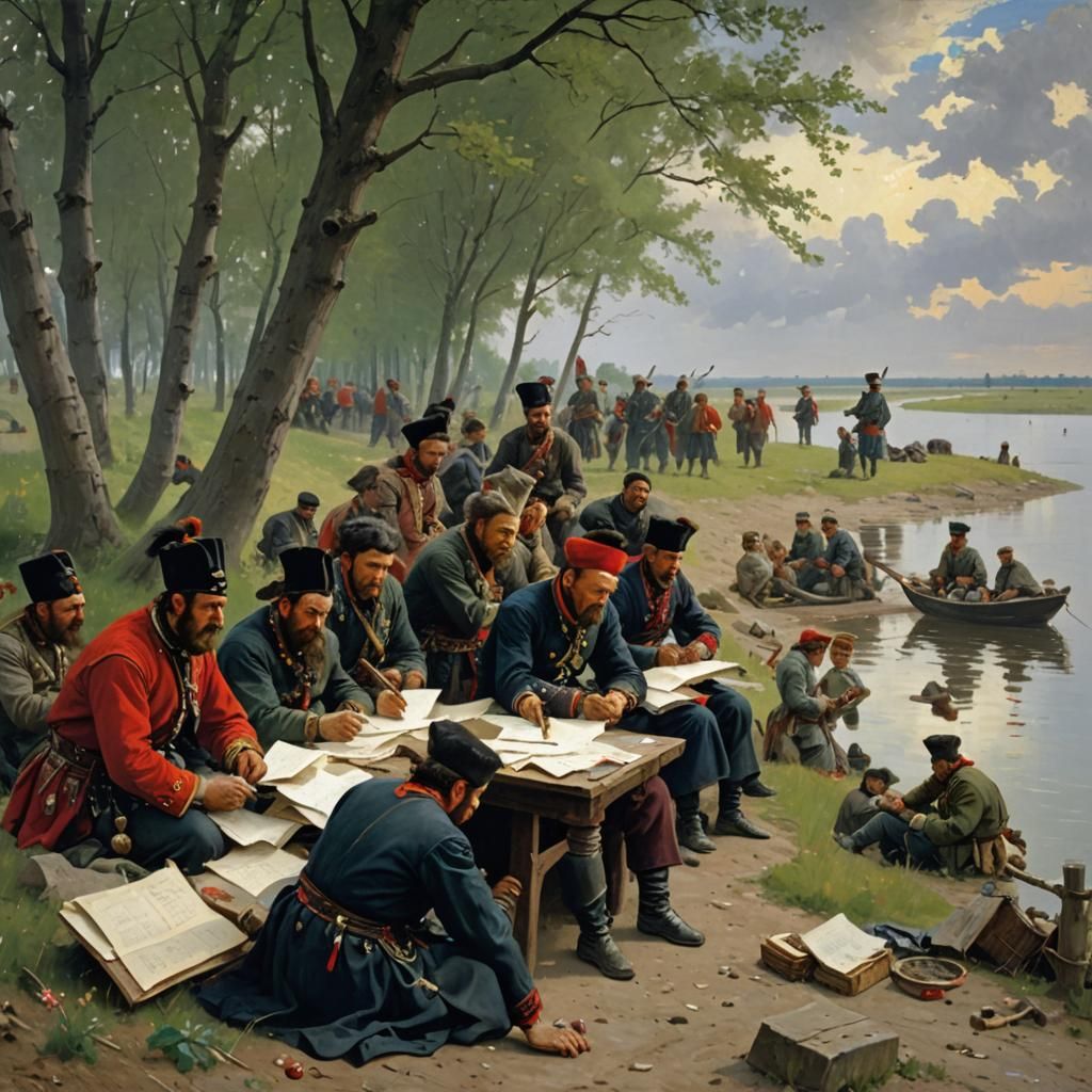 Cossacks Writing Letter to Turkish Sultan