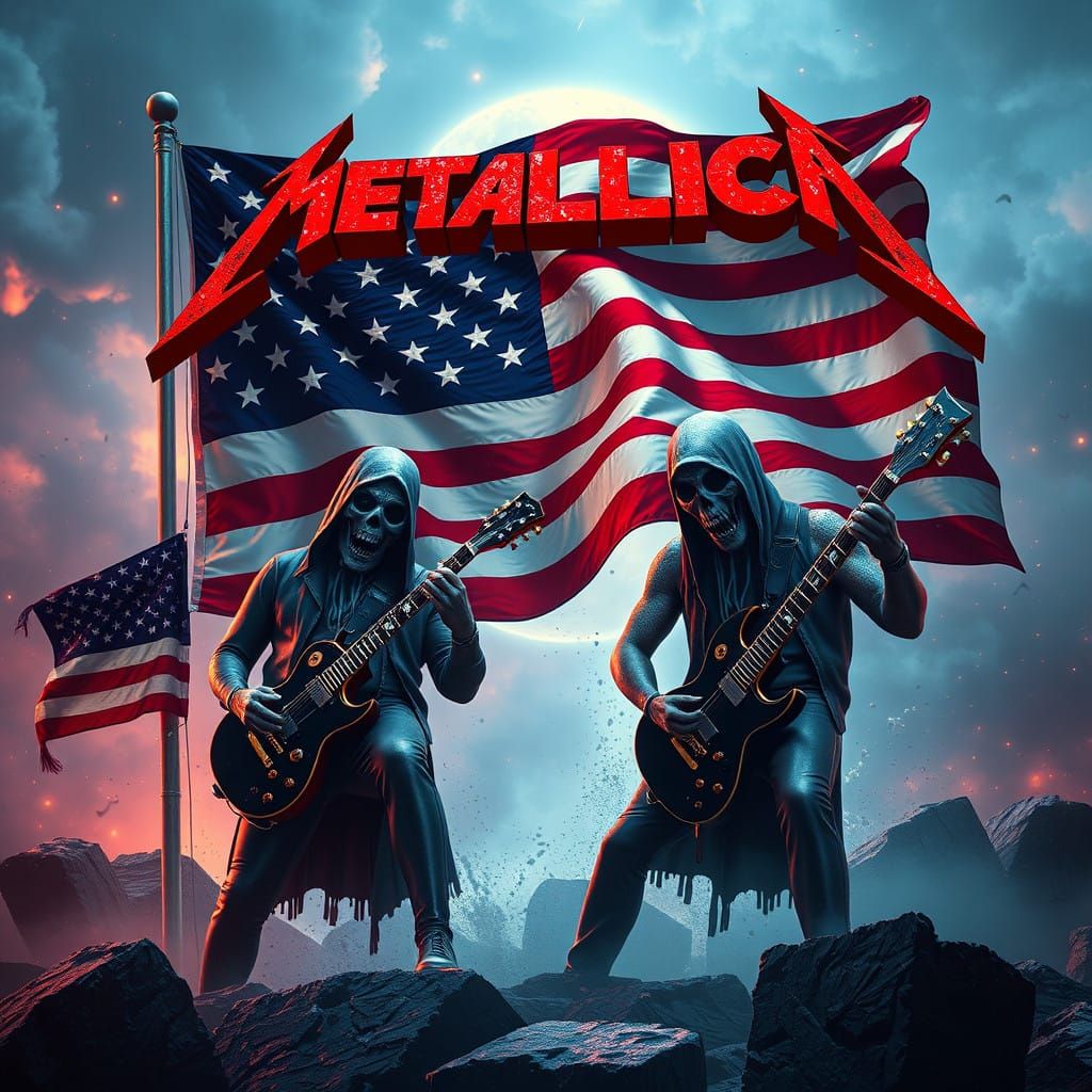 Epic Metallica Ghost Rockers Unleash American Pride