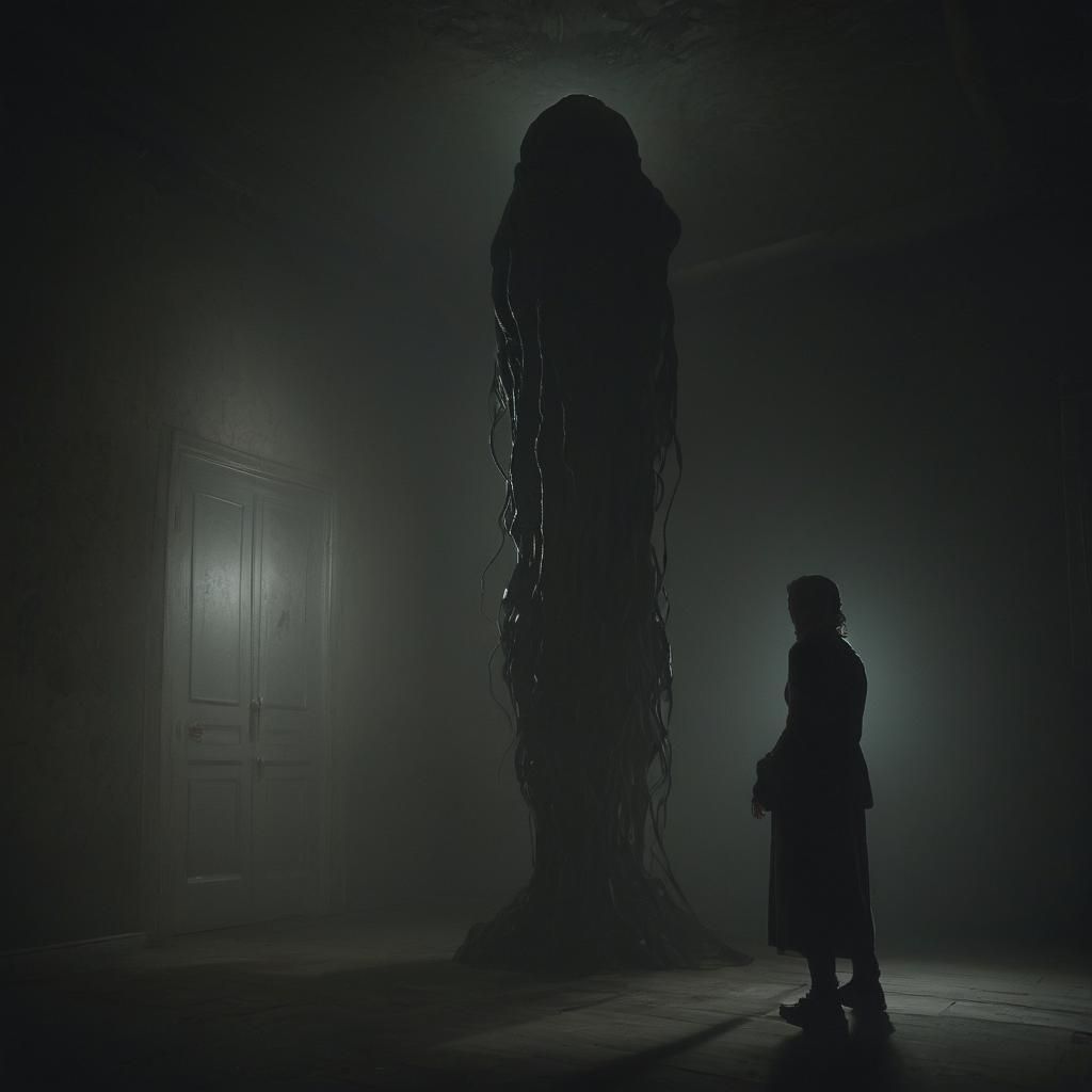 Mysterious Object in Dark Room Concept Art