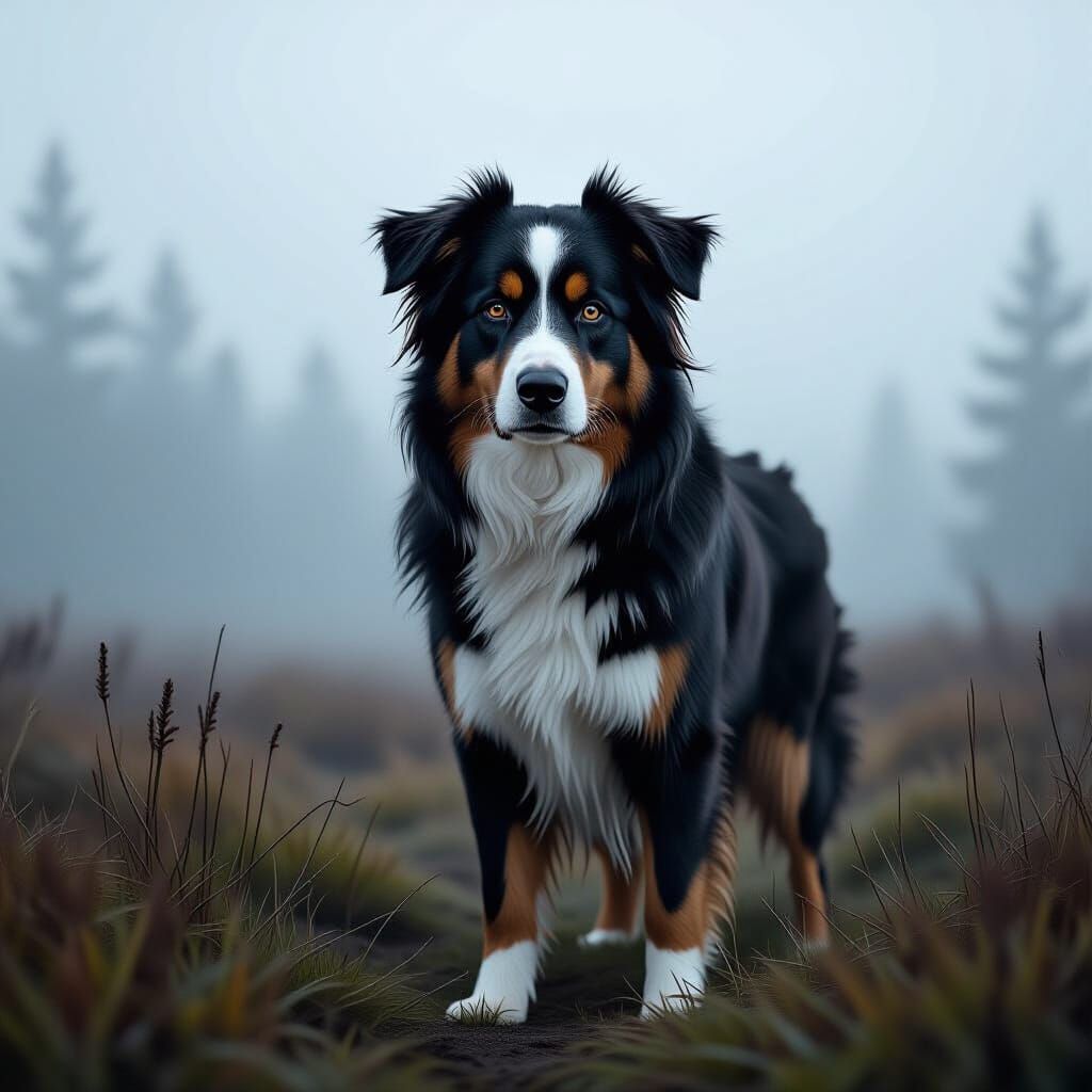 Misty Wilderness Australian Shepherd: Loss and Love