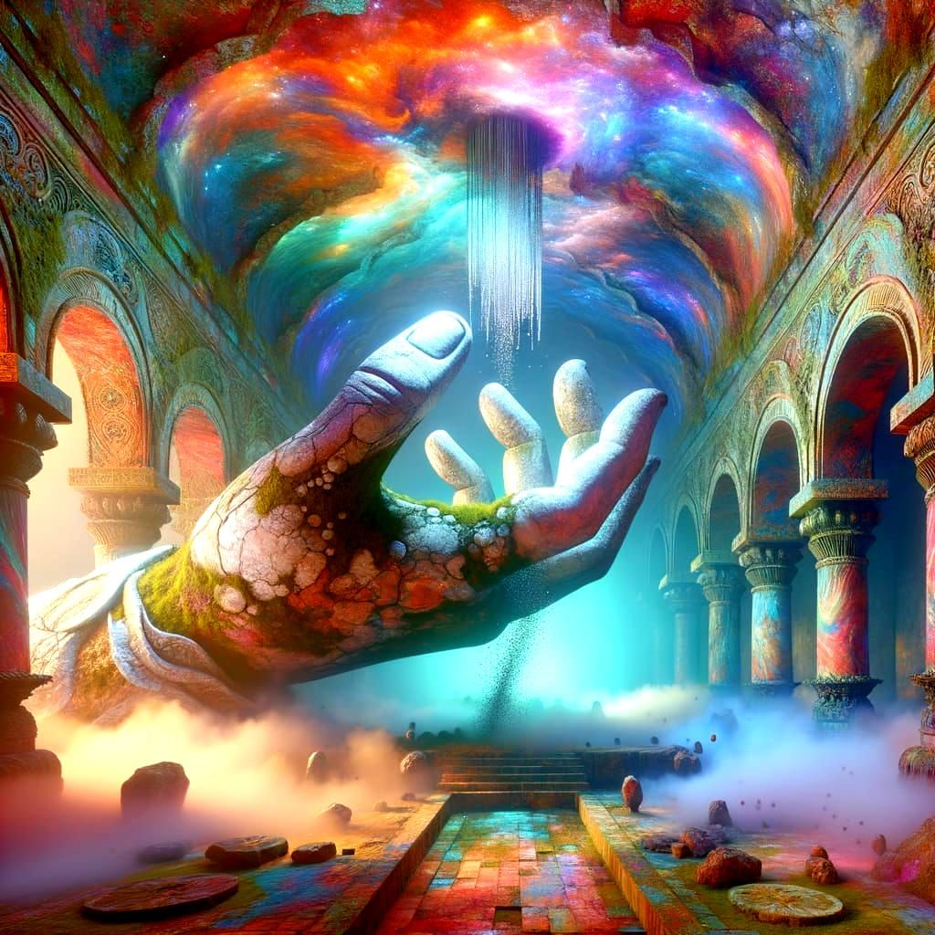 Godlike Hand Awakens in Decaying Temple