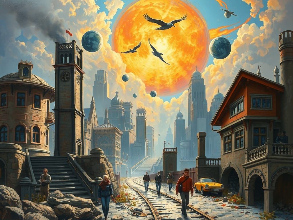 Time Travel: Historical and Futuristic Elements in Oil