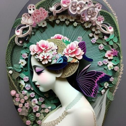 Epic Paper Quilling Sculpture: Yggdrasil Princess