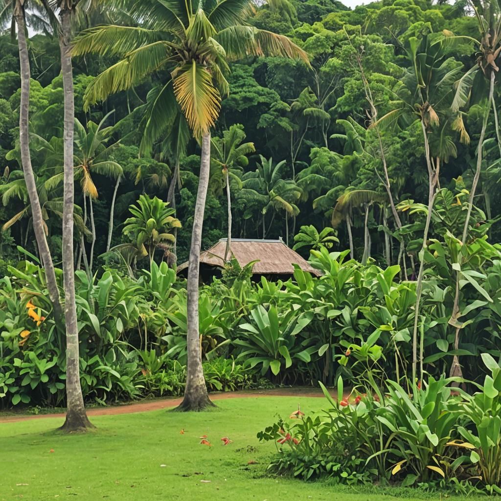 Gauguin-Inspired Island Arrival