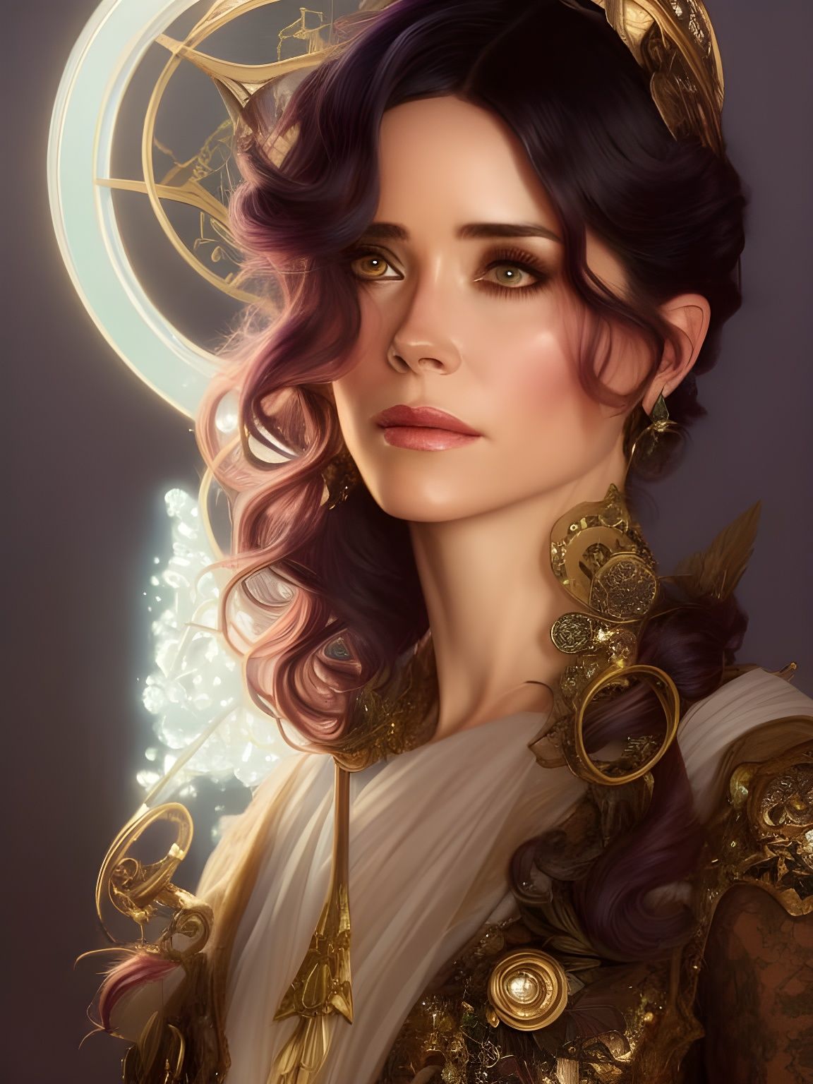 Aetherpunk Portrait of a Fantasy Character