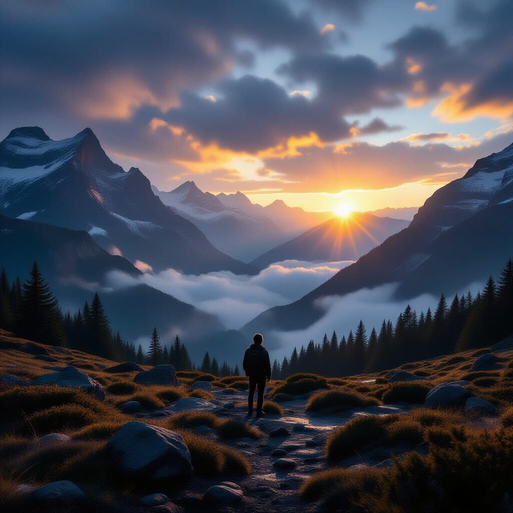 Epic Nature Landscape Cinematic Film Still