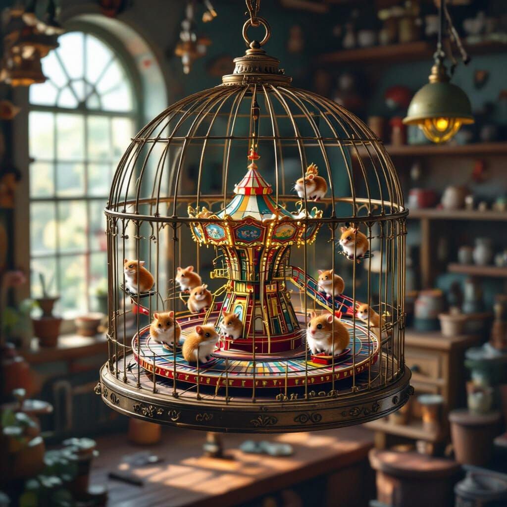 miniature hamsters amusement park