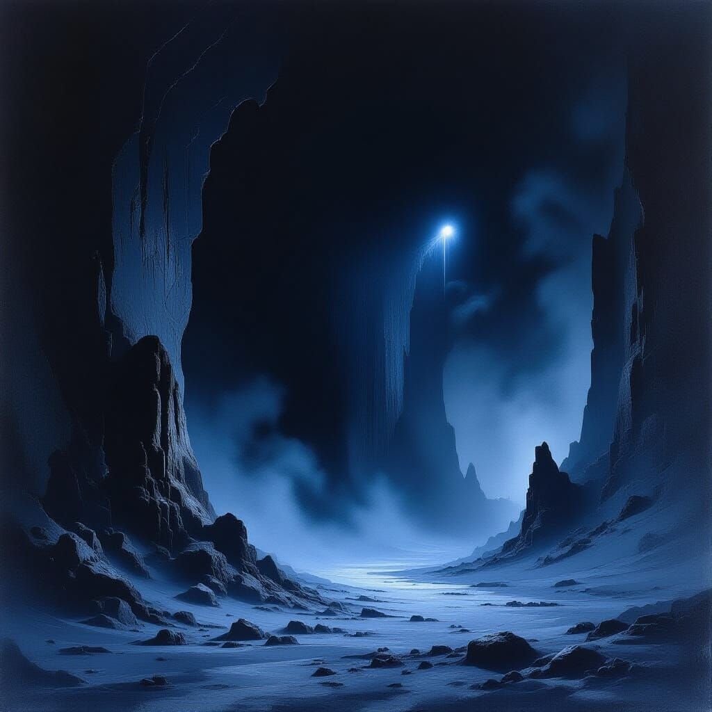 Surreal Void of Oppressive Darkness