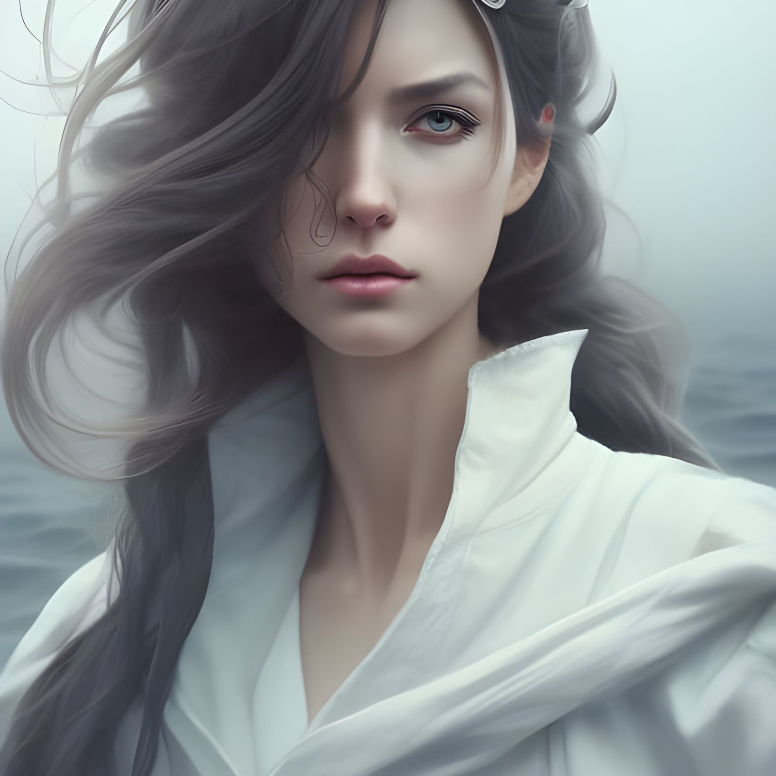 Beautiful Woman in Sailor Outfit by Artgerm
