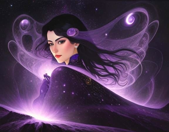 Amethyst Letter A with Bold Strokes