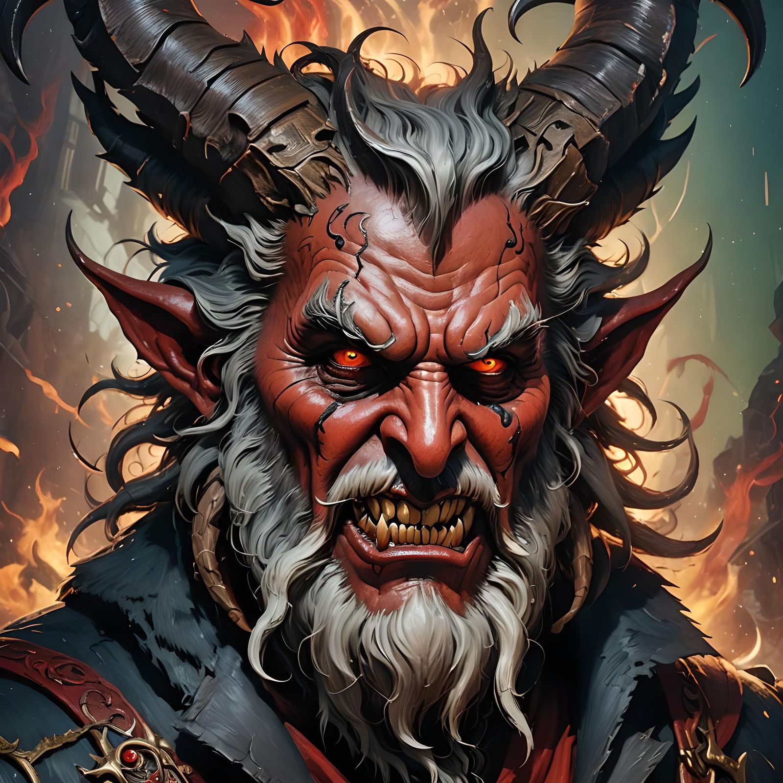 Hyperrealistic Doctor Krampus Concept Art