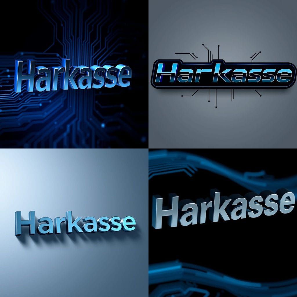 Sleek 3D Harkasse IT Logo