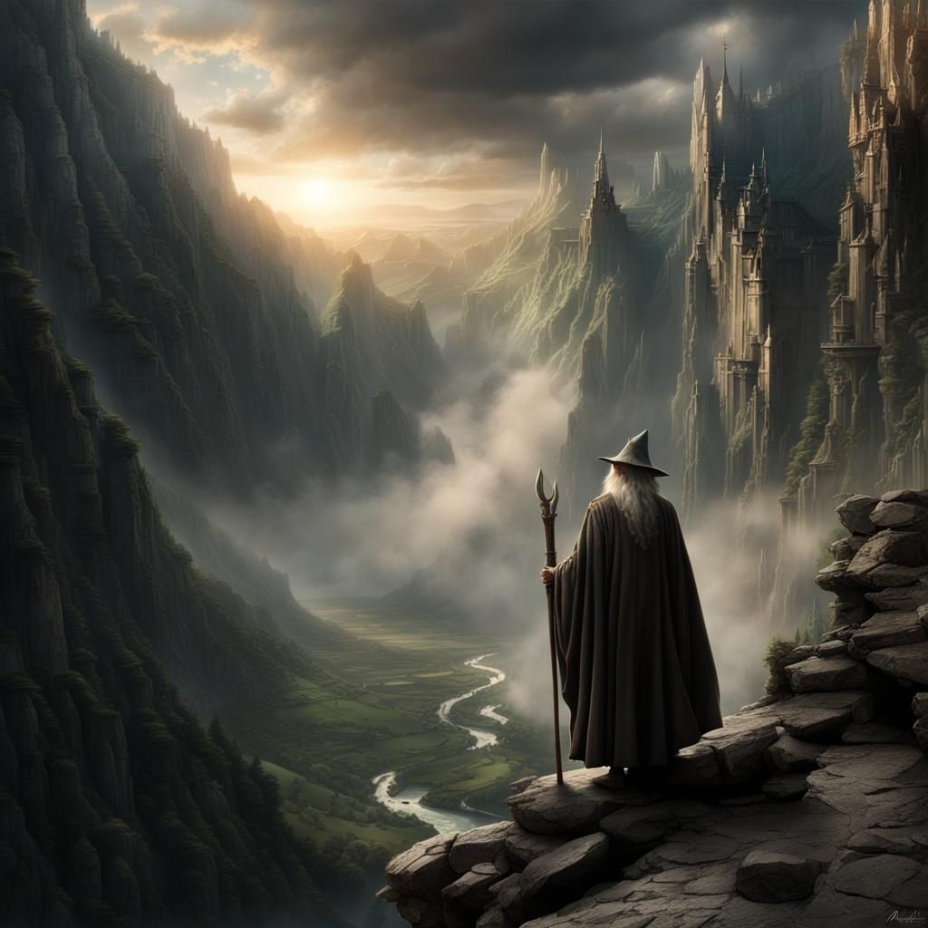 Epic Gandalf Digital Matte Painting