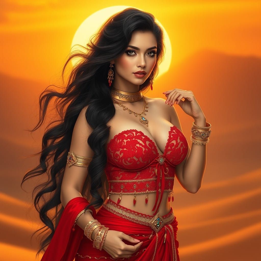 Ethereal Beauty in Golden Hues