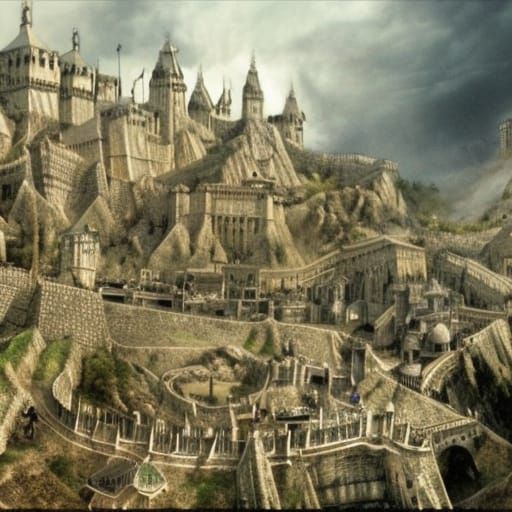 Epic Siege of Gondor: Digital Matte Painting