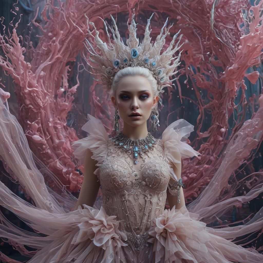 Brooke Candy Made of Tulle: Detailed Matte Painting