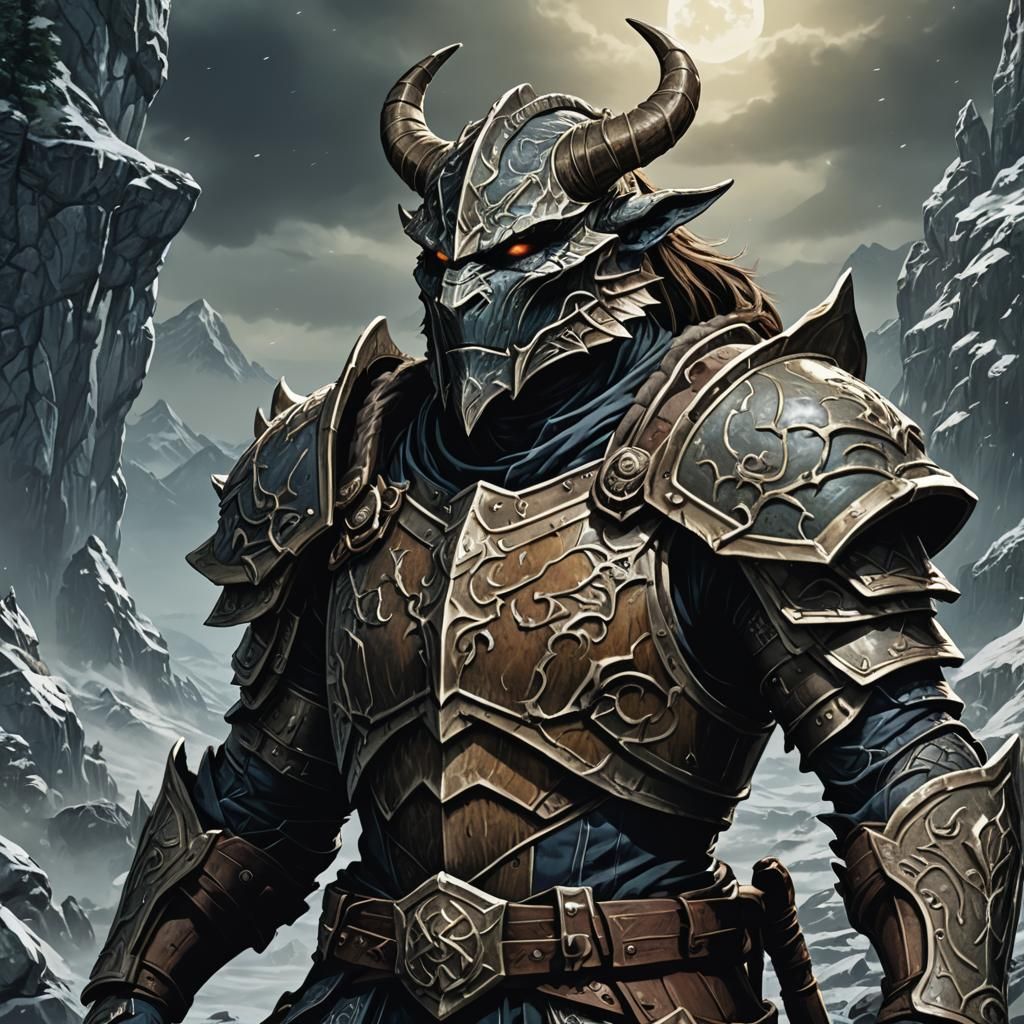 Anime Dragonborn: Cel-Shaded Manga Art