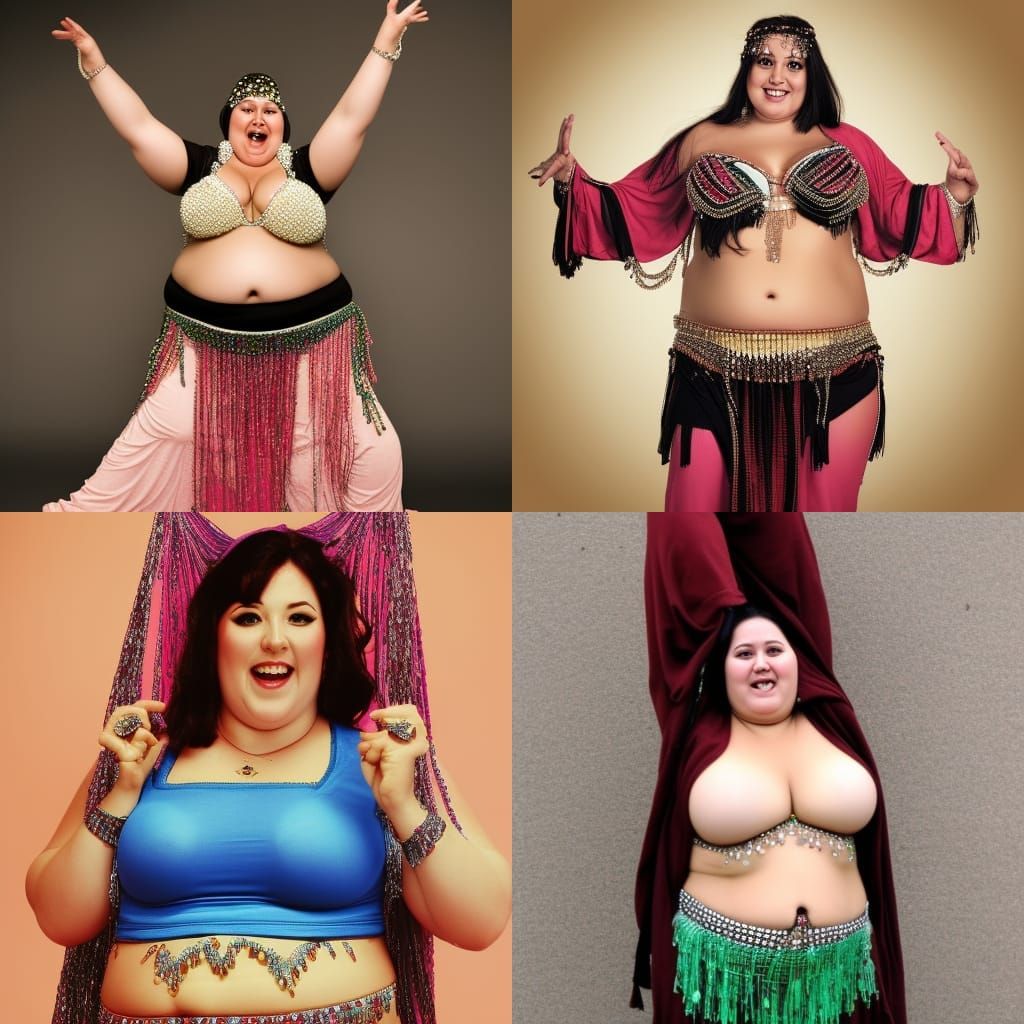 Belly Dancer in Motion