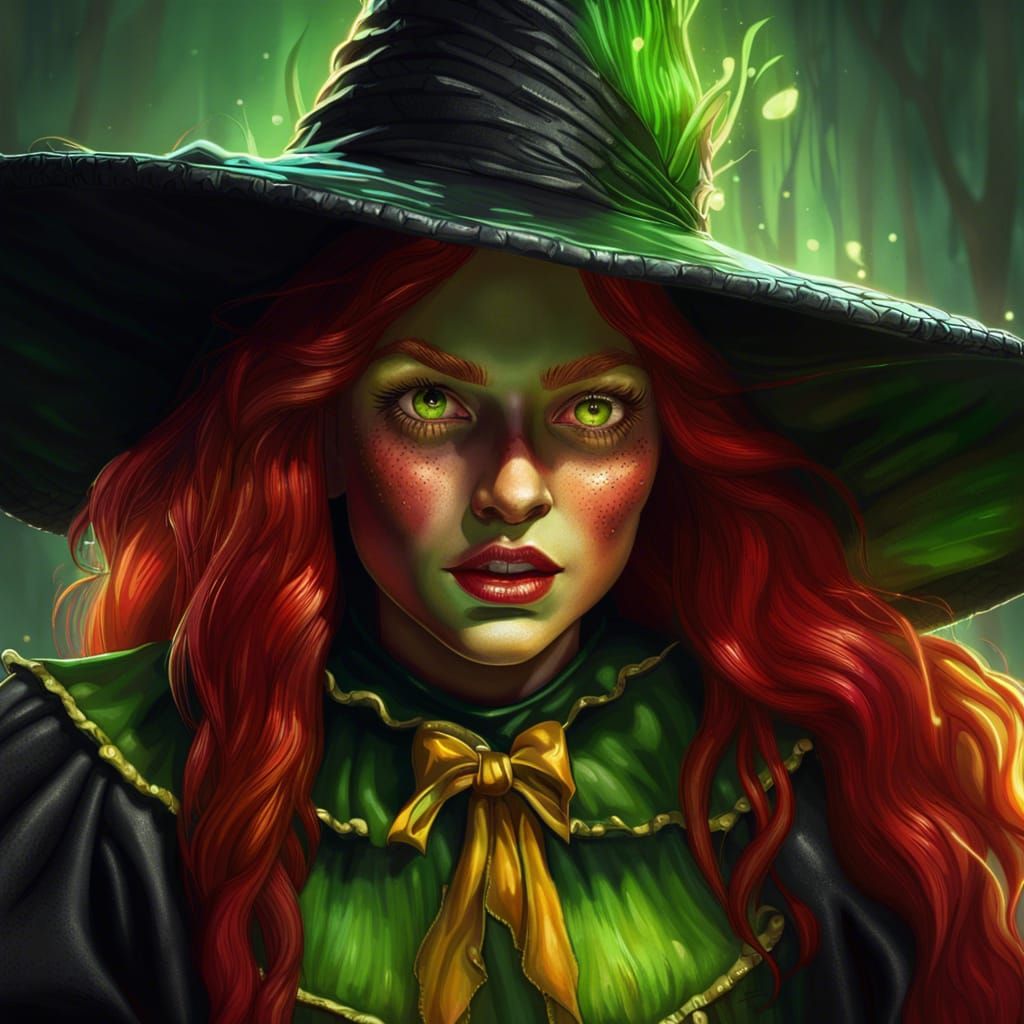 Evil Witch Dorothy: A Horror Fantasy Portrait