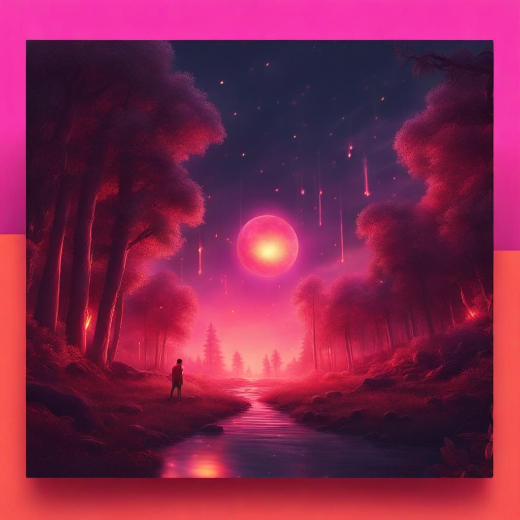 Lofi Song Cover Art with Intricate Details