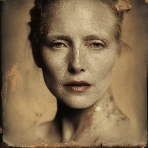 Cotton Candy Woman: A Vintage Photography Portrait