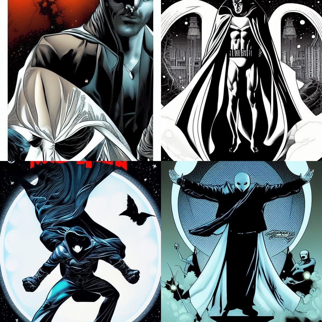 Moon Knight Comic Book Art