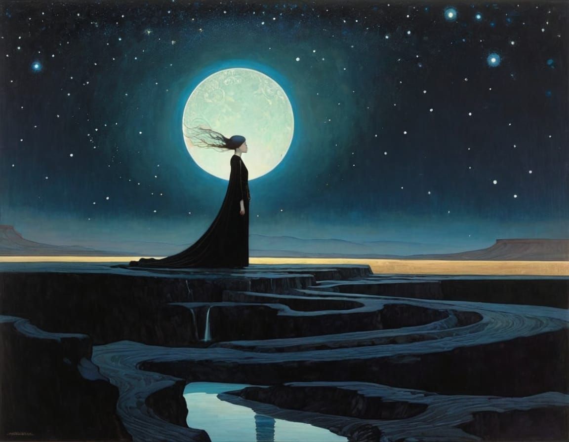 Artistic Fusion: Klimt, Moebius, Shapcott Inspired