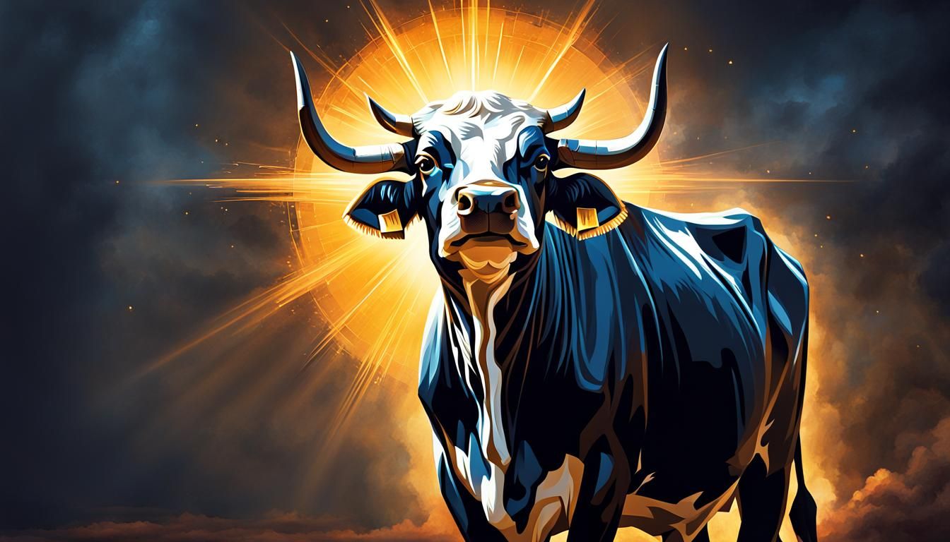 Medieval Cow Saint Digital Art