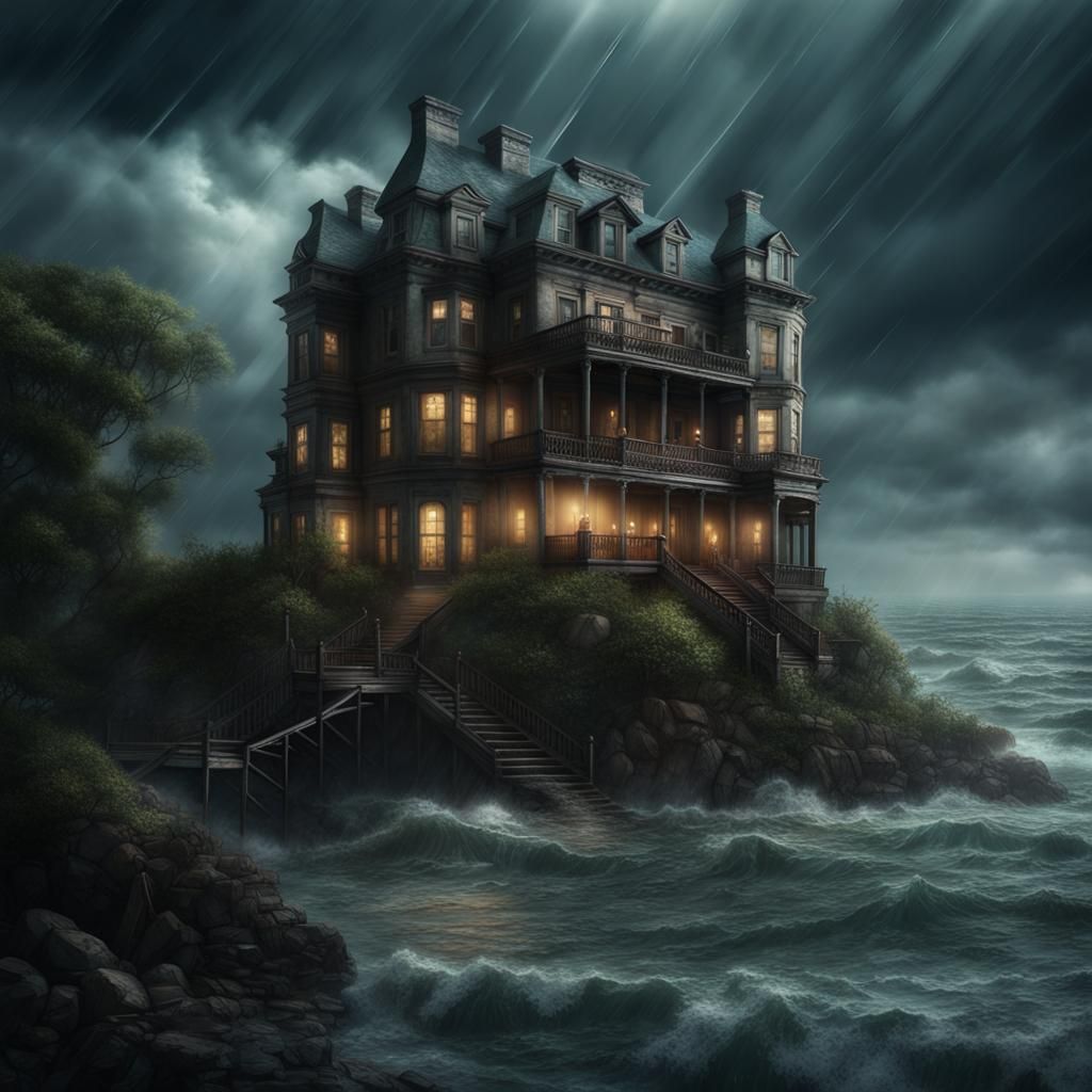 Creepy Seaside Mansion