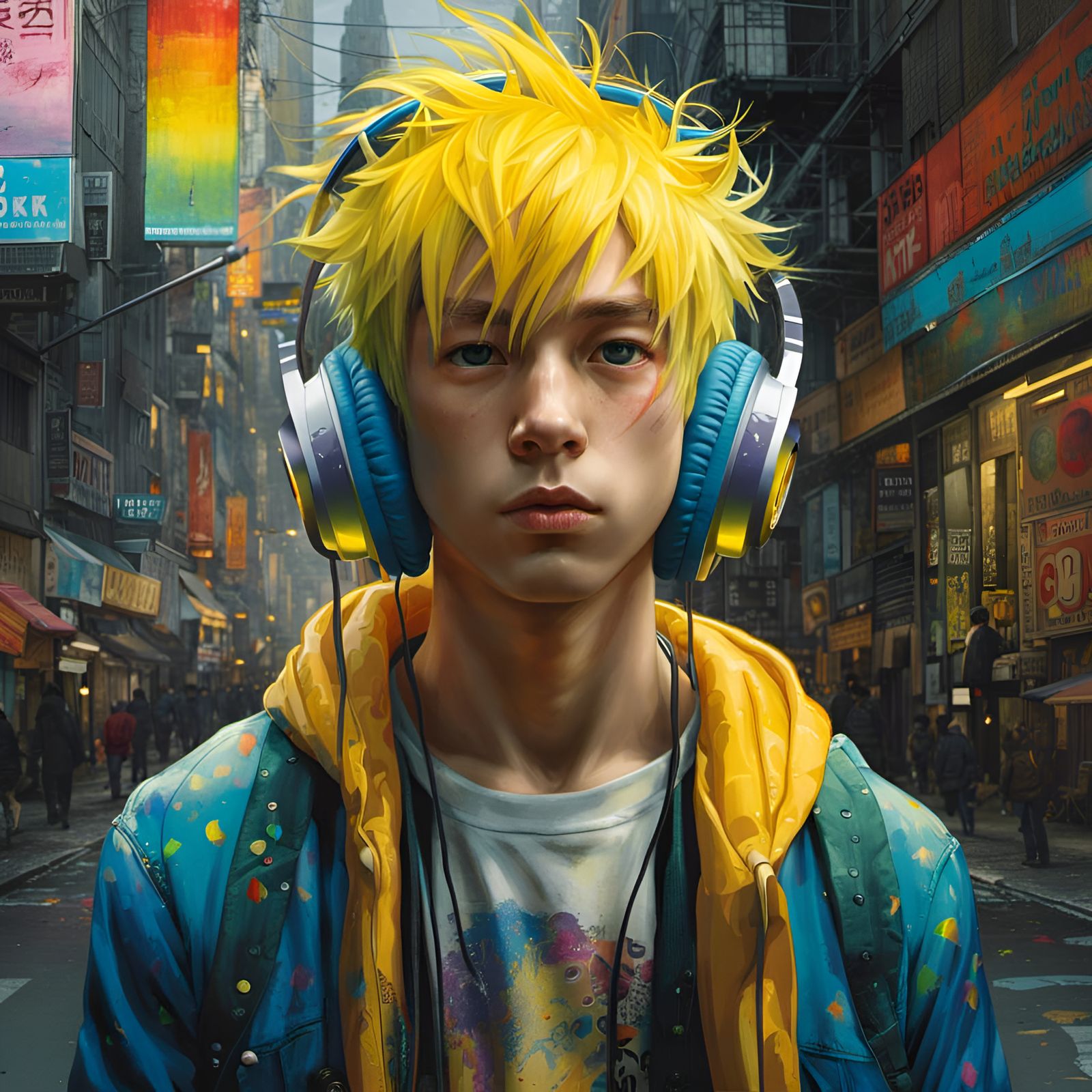 Boy with Headphones