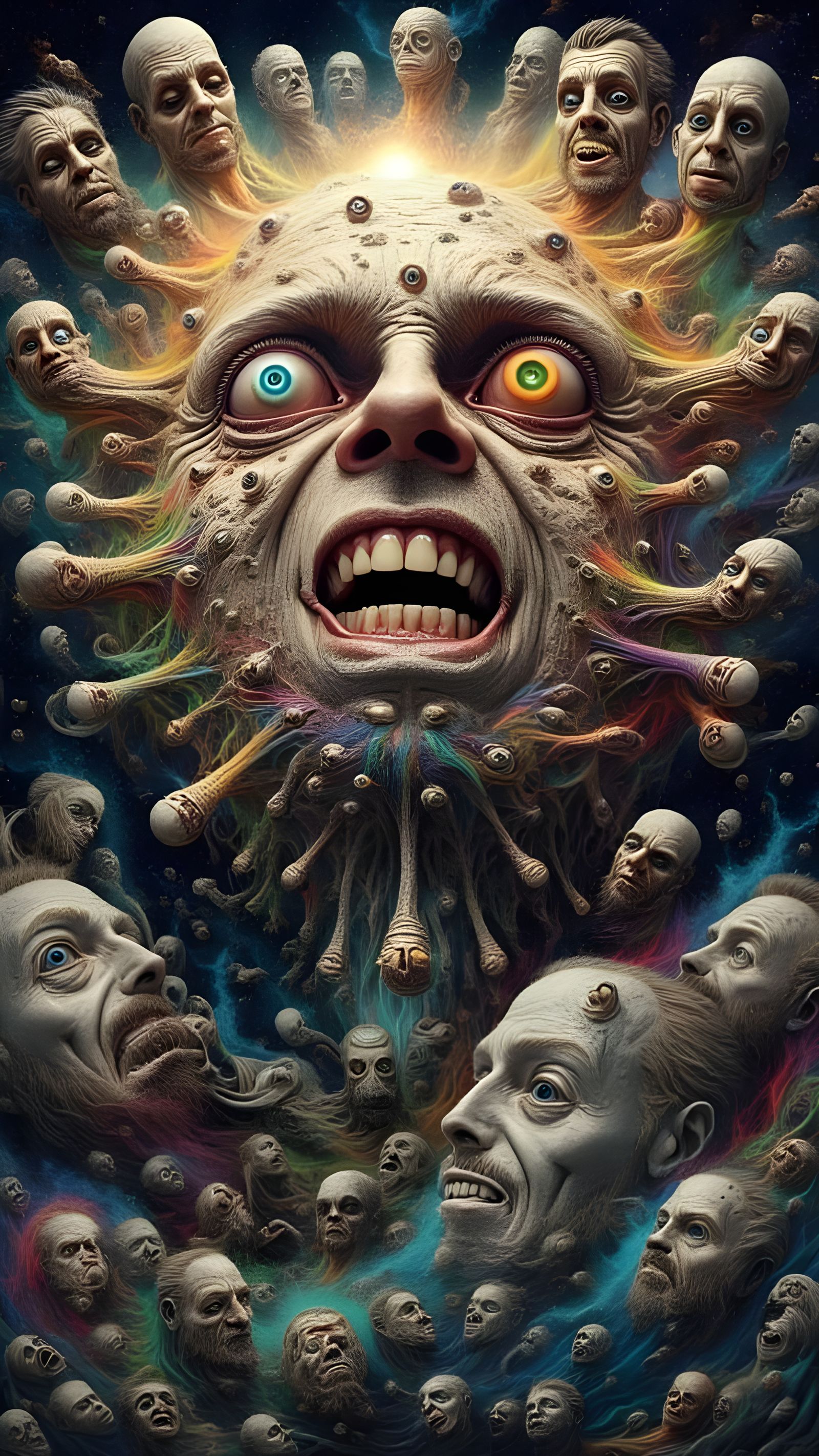 Surreal Fractal Man: Mindscape Dreamscape