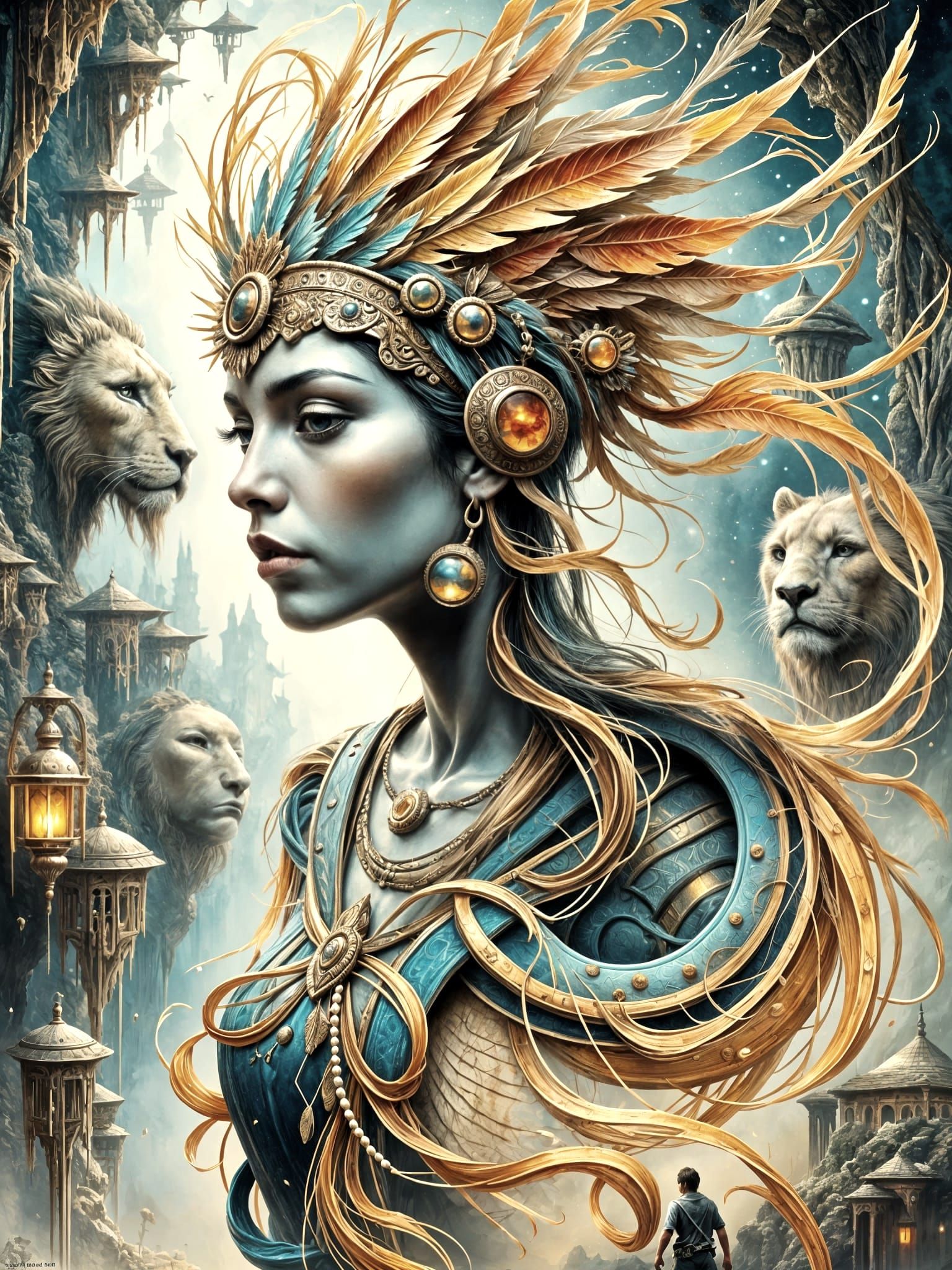 Twilight Lantern Bearer in Stone Canyon