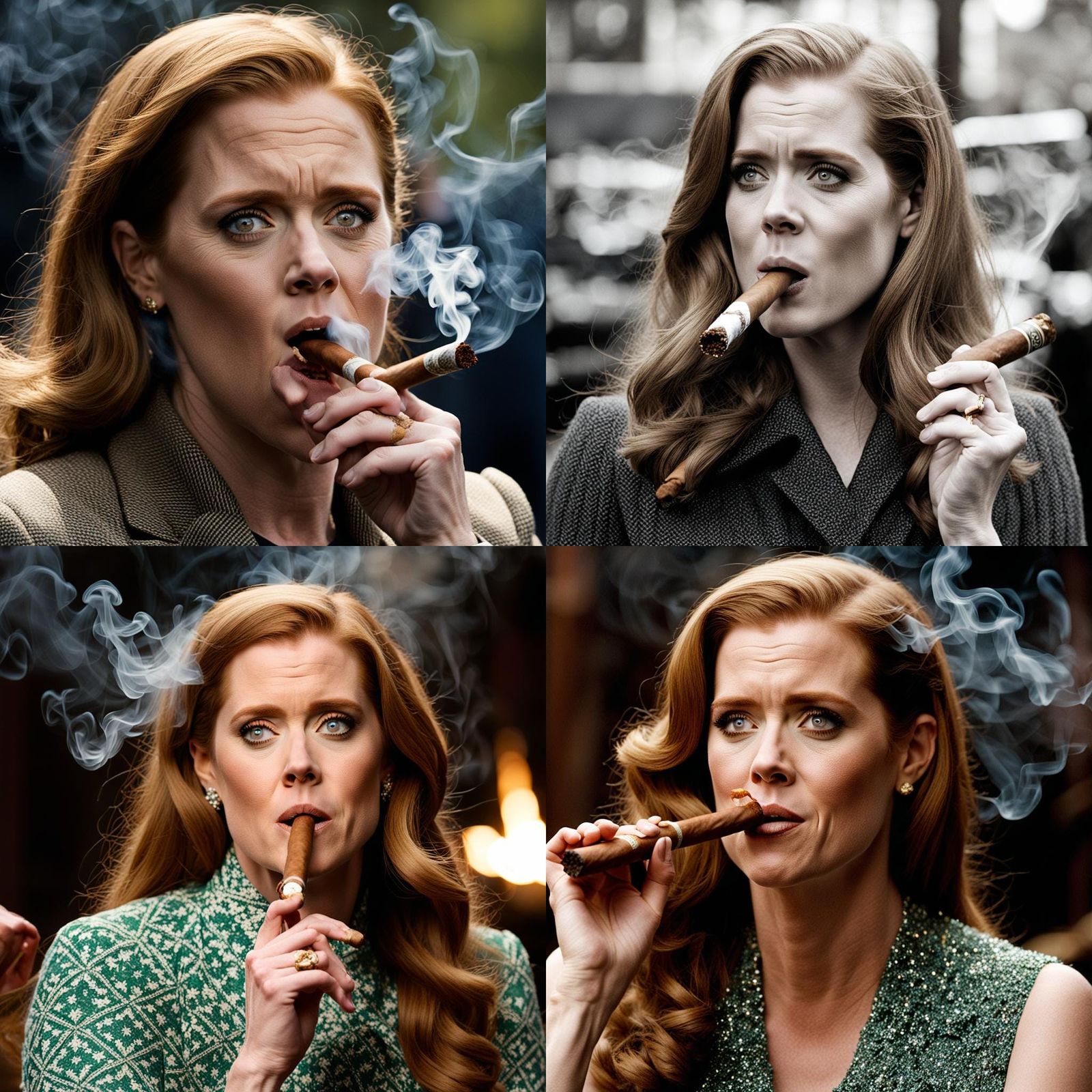 Amy Adams - cigar