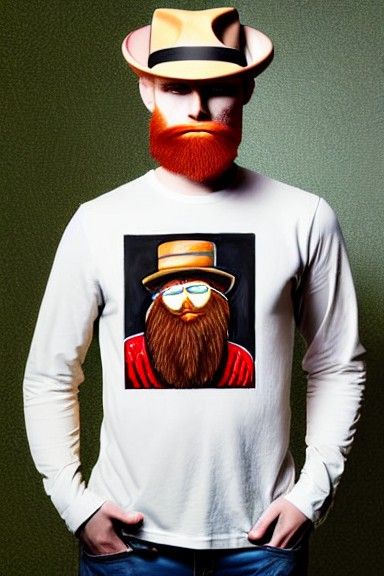 Heavyset Man in Bowler Hat Smoking: 3D Rendered Art