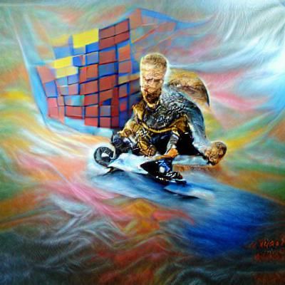 Iason ragnar bellerophon gleaming the cube beautiful detailed painting