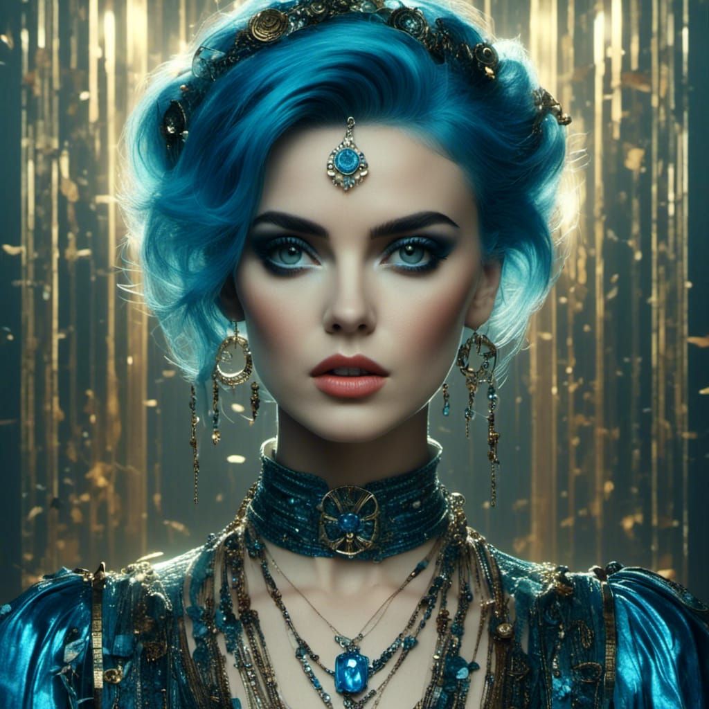 <lora:Art Nouveau Punk:1.0> <lora:Antique Mystique:1.0> Sail...