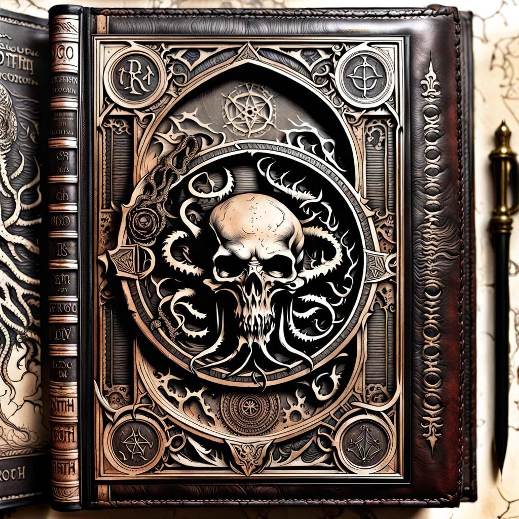 Necronomicon: Eldritch Horror Book Cover Art