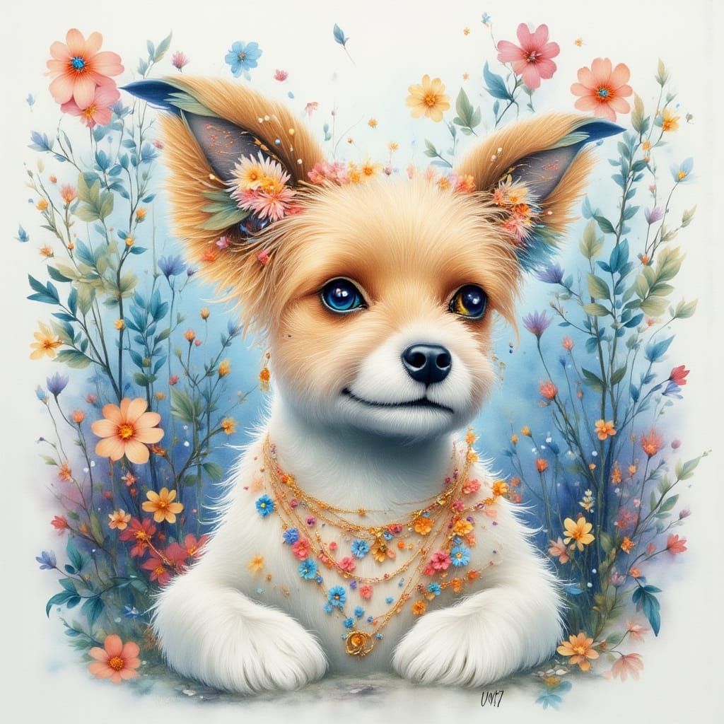 AI Art: Friends Forever in Watercolor Style