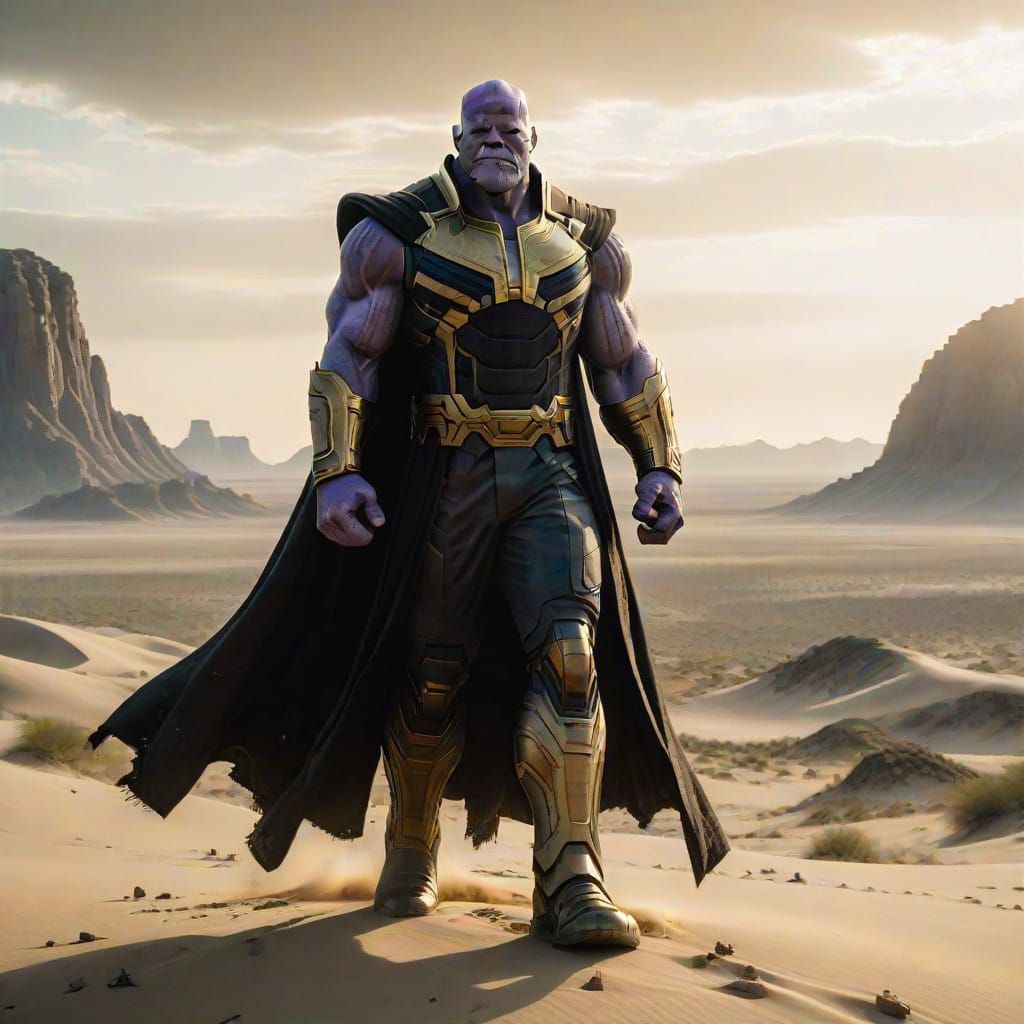 Thanos Reigns Supreme in Arid Desert Landscape