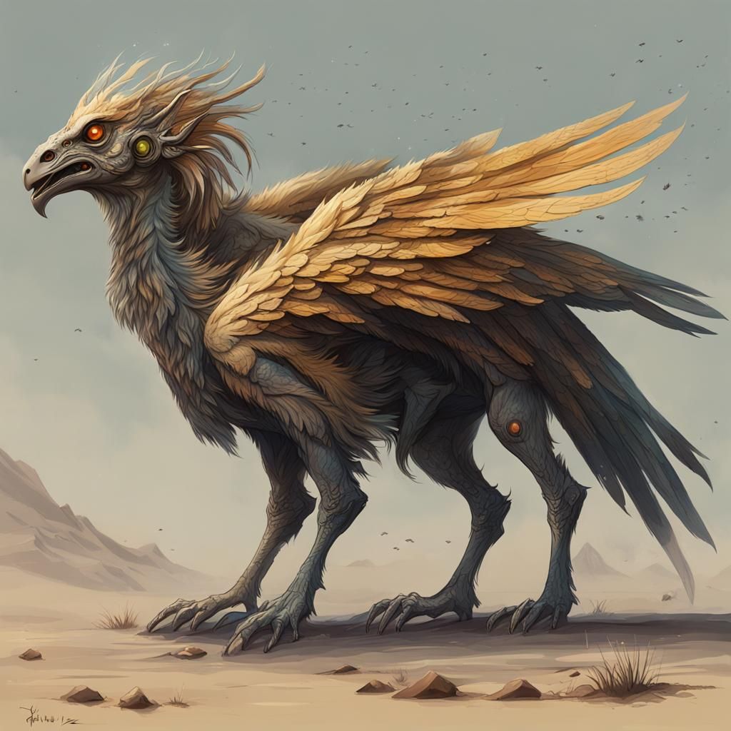 Alien Griffin Specimens on Exoplanet: Speculative Evolution