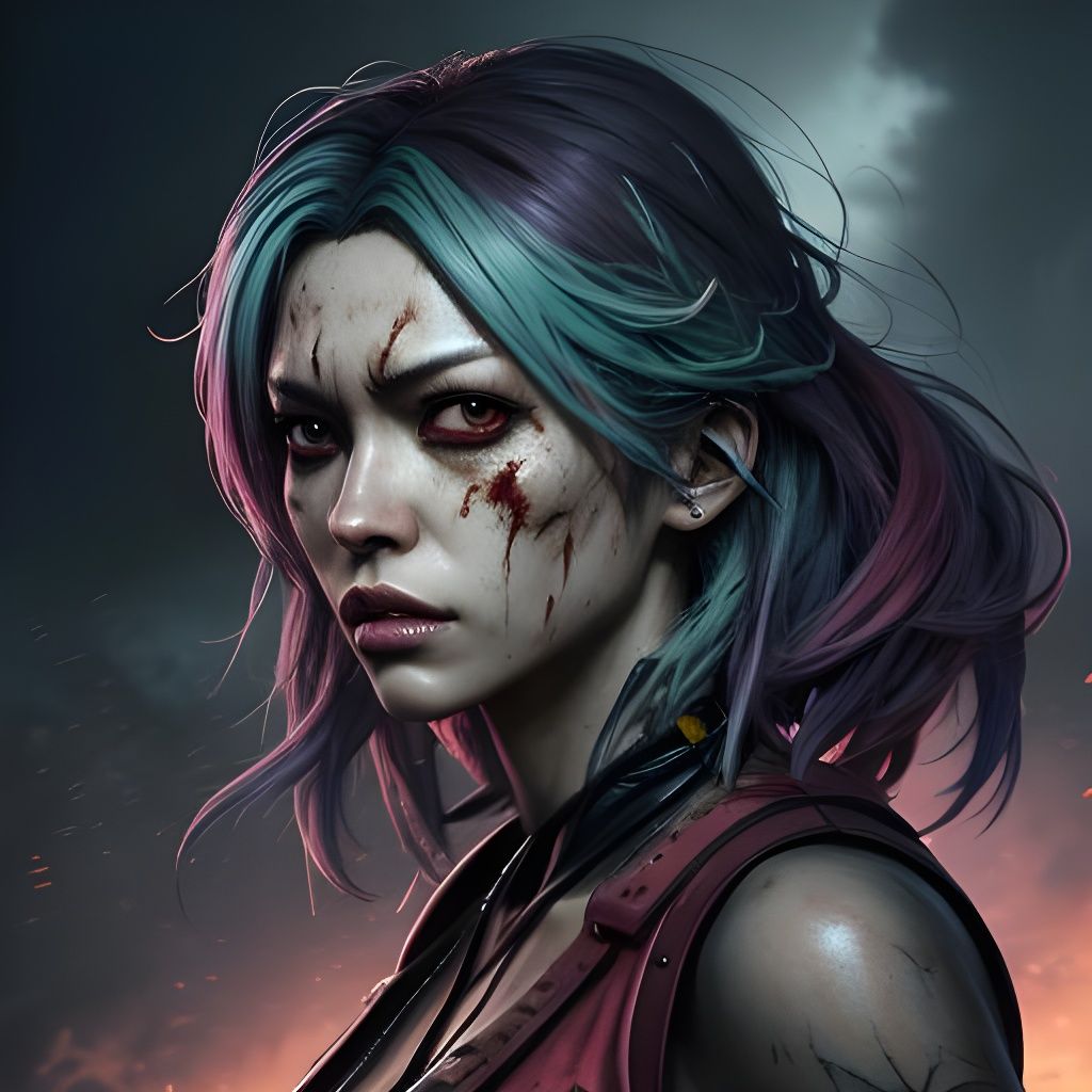 Infected Anime Cat-Girl in Dead Island Style