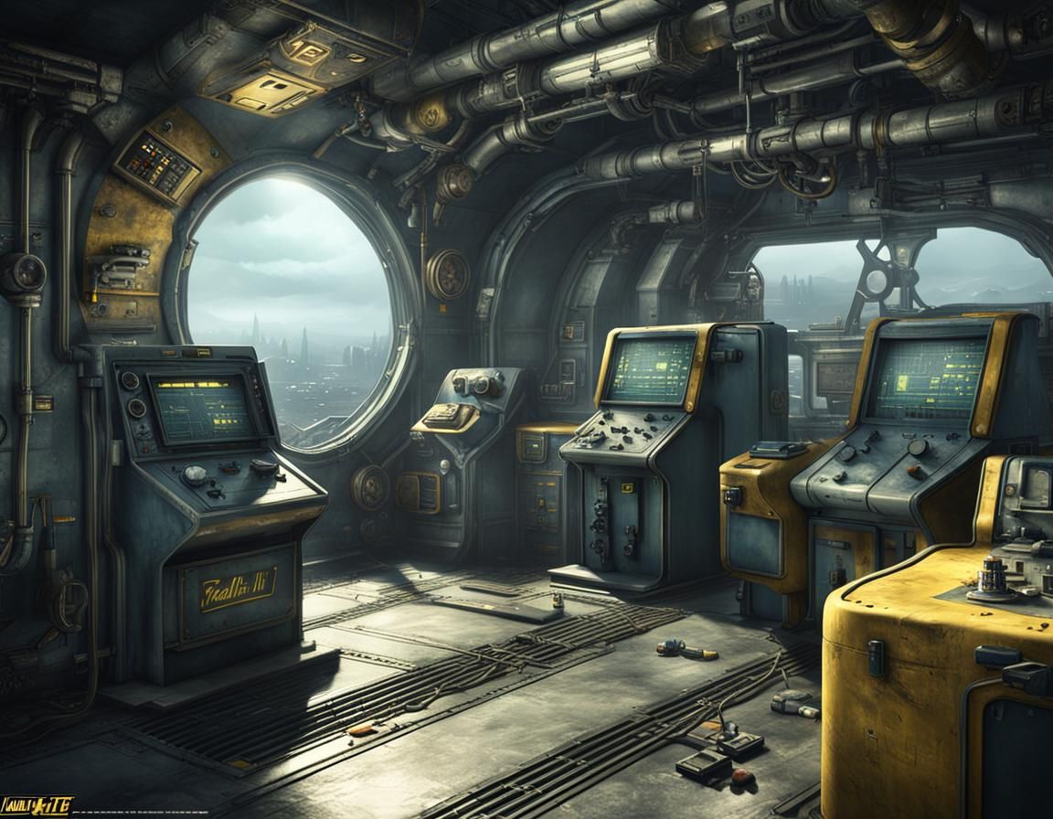 Fallout 3: Vault-Tec Contraptions in Retro-Futuristic Style