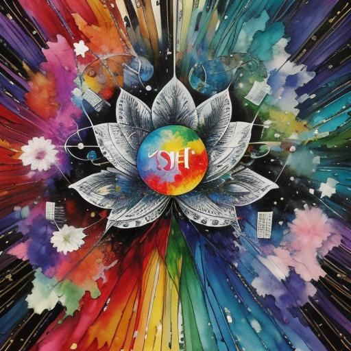 Abstract Soul Music in Alcohol Ink Art