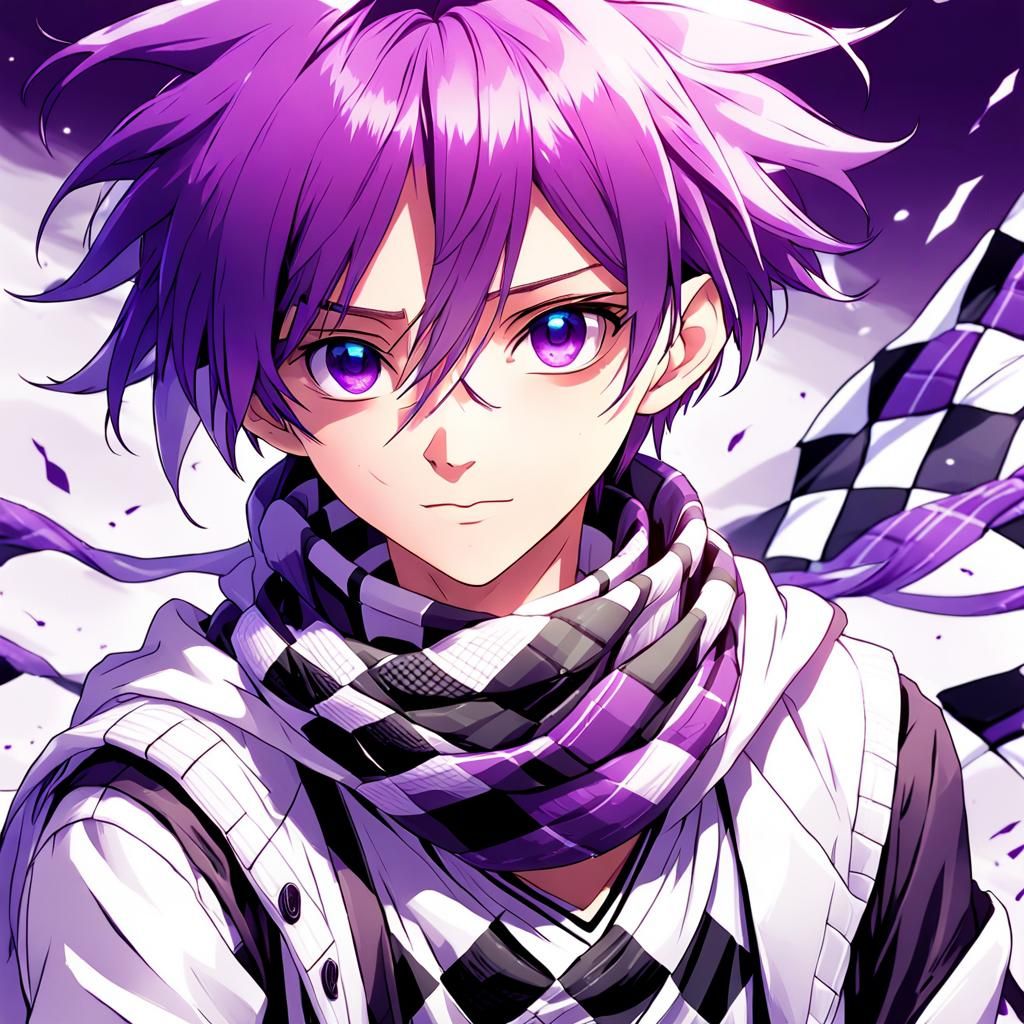 Anime Boy Portrait in Manga Style